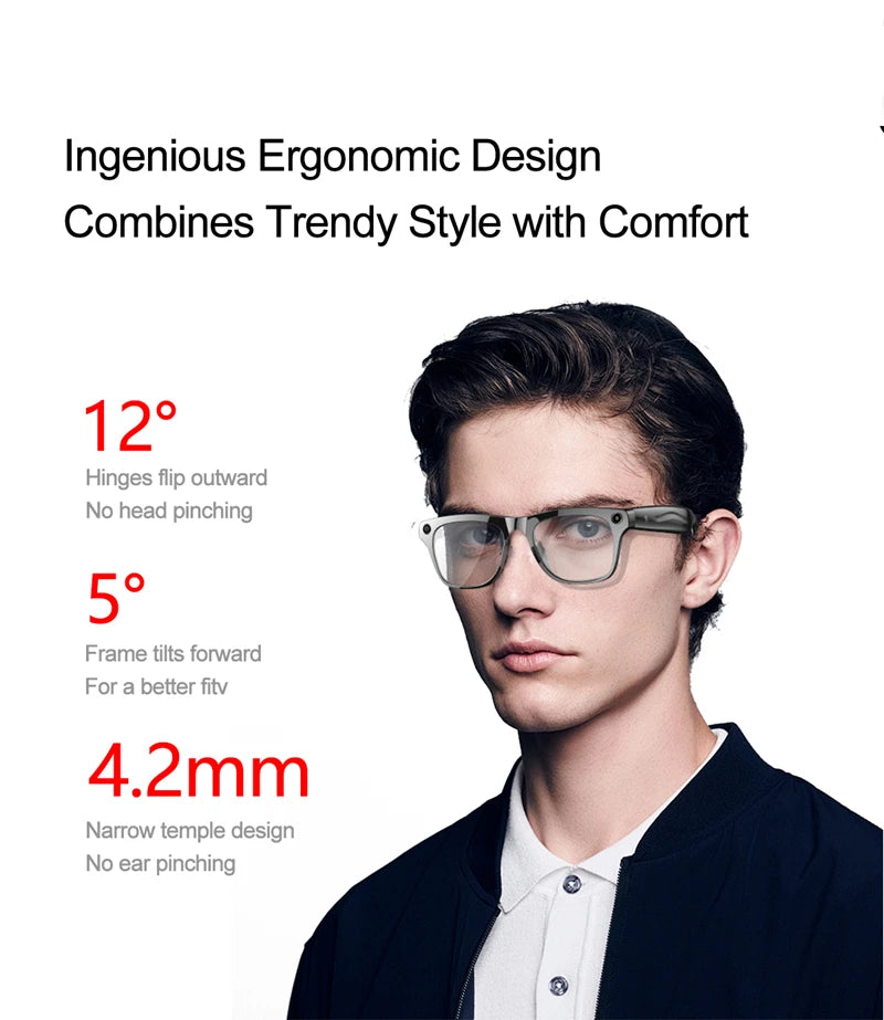 Gafas inteligentes 4K HD con IA, fotocromáticas, multifunción, Bluetooth, llamadas, asistente de voz, reproductor de música, traductor y cámara.