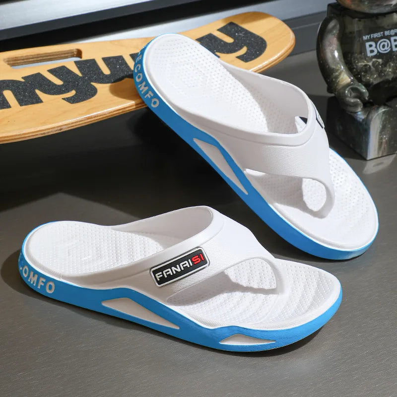 Chanclas de verano para hombre, sandalias deportivas de playa, calzado informal para hombre, estilo casual, moderno y cómodo para estar en casa.
