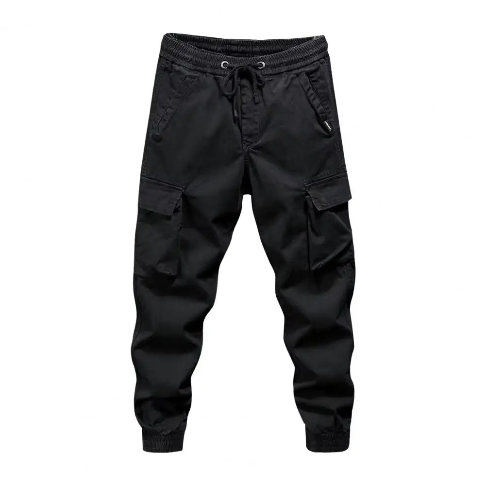 Pantalones deportivos para hombre, tallas M-5XL, estilo cargo, con cordón.