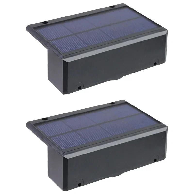 Luces solares LED para jardín, potentes y brillantes, para exteriores, con luz solar directa, IP65, lámpara de pared impermeable para patio, jardín, balcón y valla.