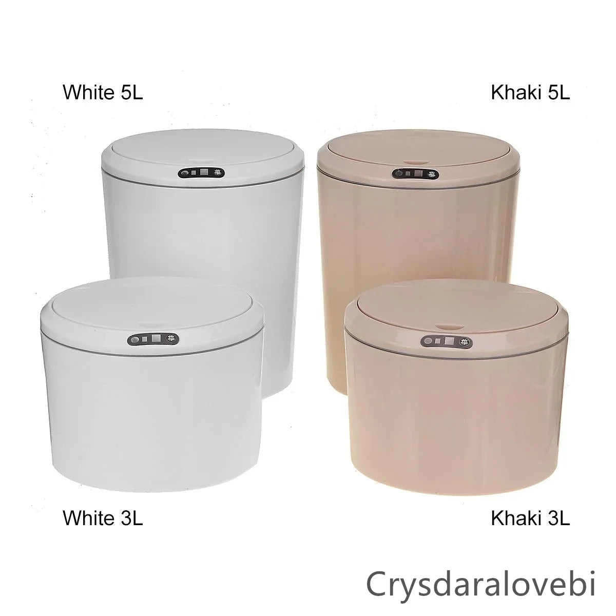 Cubo de basura inteligente de 3/5 L para coche, con tapa automática con sensor, eléctrico y con cubierta. Ideal para organizar el hogar, la cocina y la sala de estar.