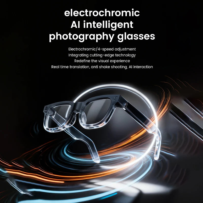 Gafas inteligentes 2026 800W HD Foto Video Grabación IA Traducción Lentes fotocromáticas táctiles Llamadas Bluetooth Música Gafas multifunción