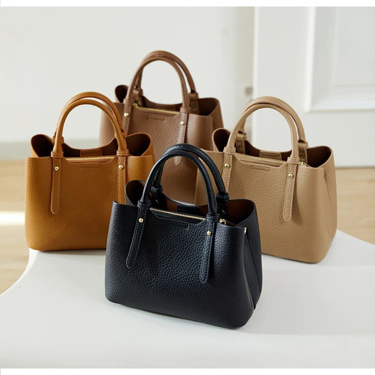 Bolsos de mano de PU para mujer, elegantes bolsos tote, diseño versátil, bolsos de uso diario, bolso de hombro compacto