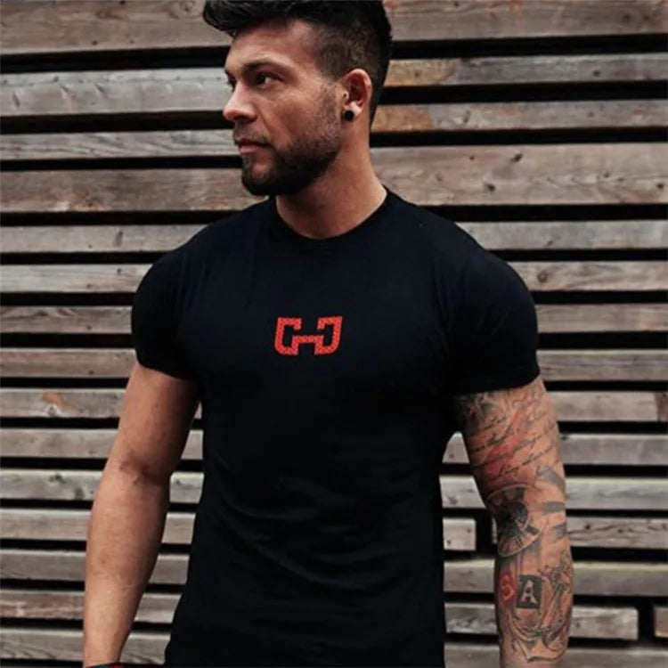 Camiseta de moda para hombre, tops para hombre, ropa de verano para fitness