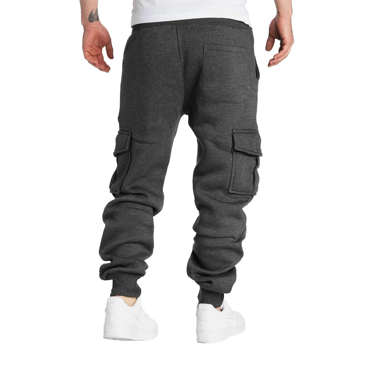 Pantalones deportivos cargo casuales para hombre, primavera/otoño, tallas S-2XL, con cordón ajustable en la cintura, estilo jogger, para senderismo, tácticos, con bolsillos.
