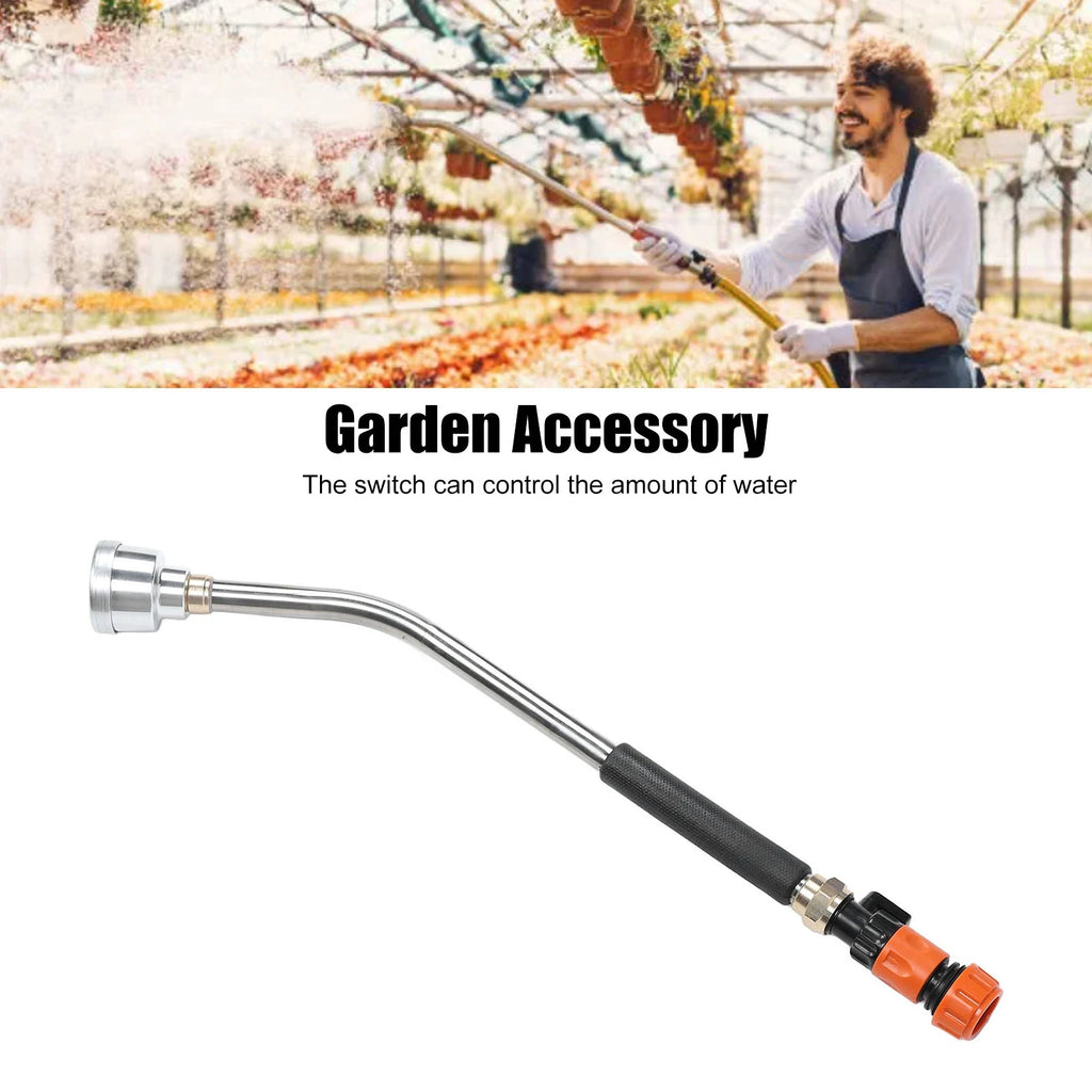 Accesorio de jardín: Lanza de riego para manguera de jardín, boquilla larga para manguera, rociador para plantas y césped, boquilla rociadora para manguera de jardín.