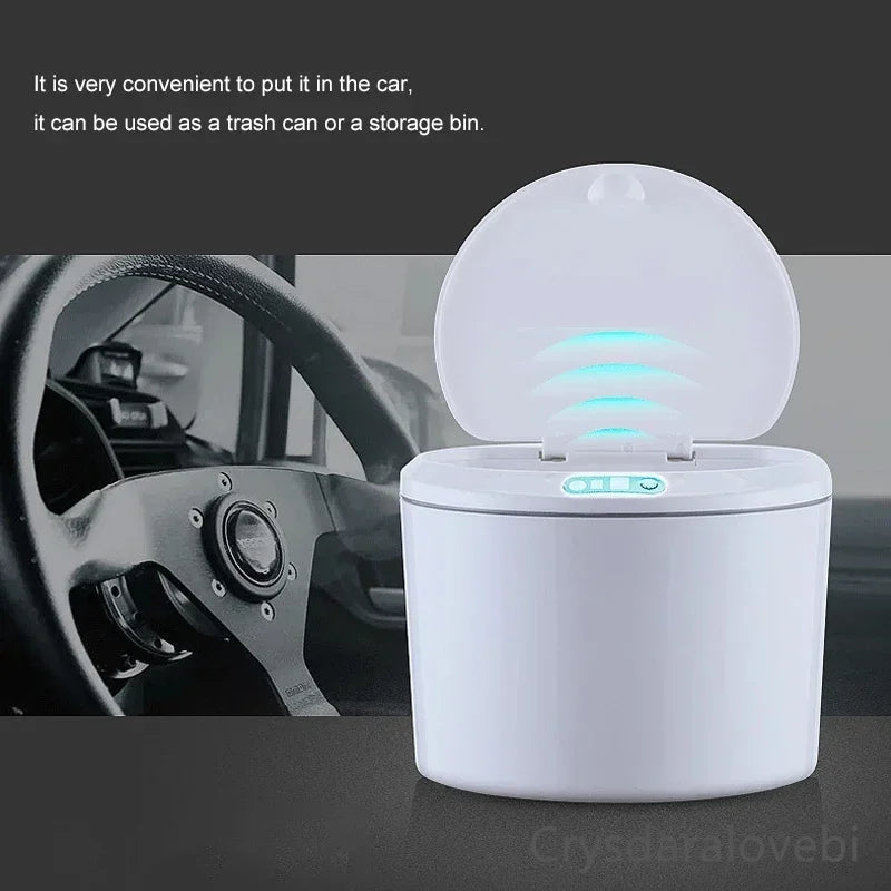 Cubo de basura inteligente de 3/5 L para coche, con tapa automática con sensor, eléctrico y con cubierta. Ideal para organizar el hogar, la cocina y la sala de estar.