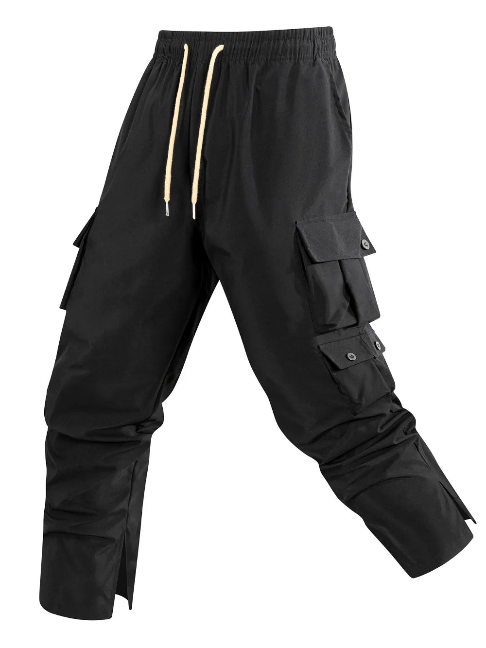 Pantalones cargo casuales para hombre, pantalones tácticos largos con múltiples bolsillos, pantalones casuales holgados para hombre, pantalones deportivos para exteriores, pantalones rectos para hombre.