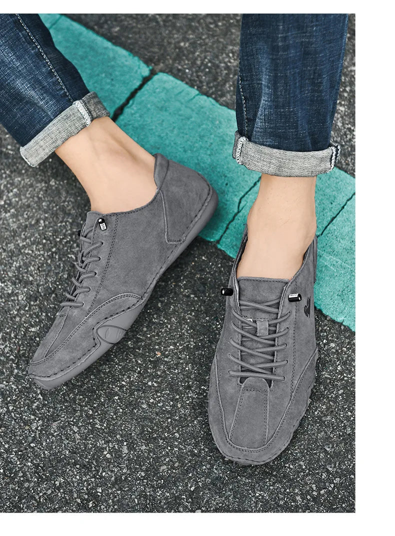 Zapatillas casuales para hombre 2023, nuevos botines con cordones, zapatos de moda para hombre, mocasines de alta calidad, zapatos casuales de lujo para hombre.