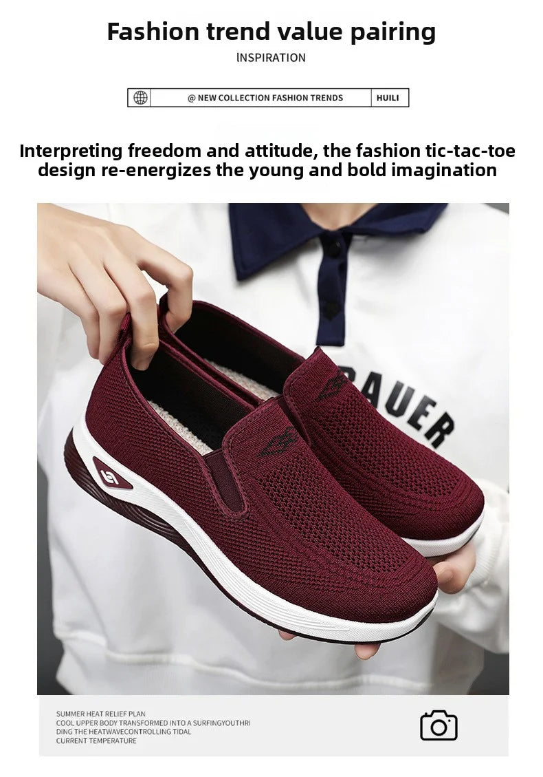 Zapatillas deportivas casuales para mujer, transpirables y ligeras, antideslizantes, para correr y caminar al aire libre, vulcanizadas.