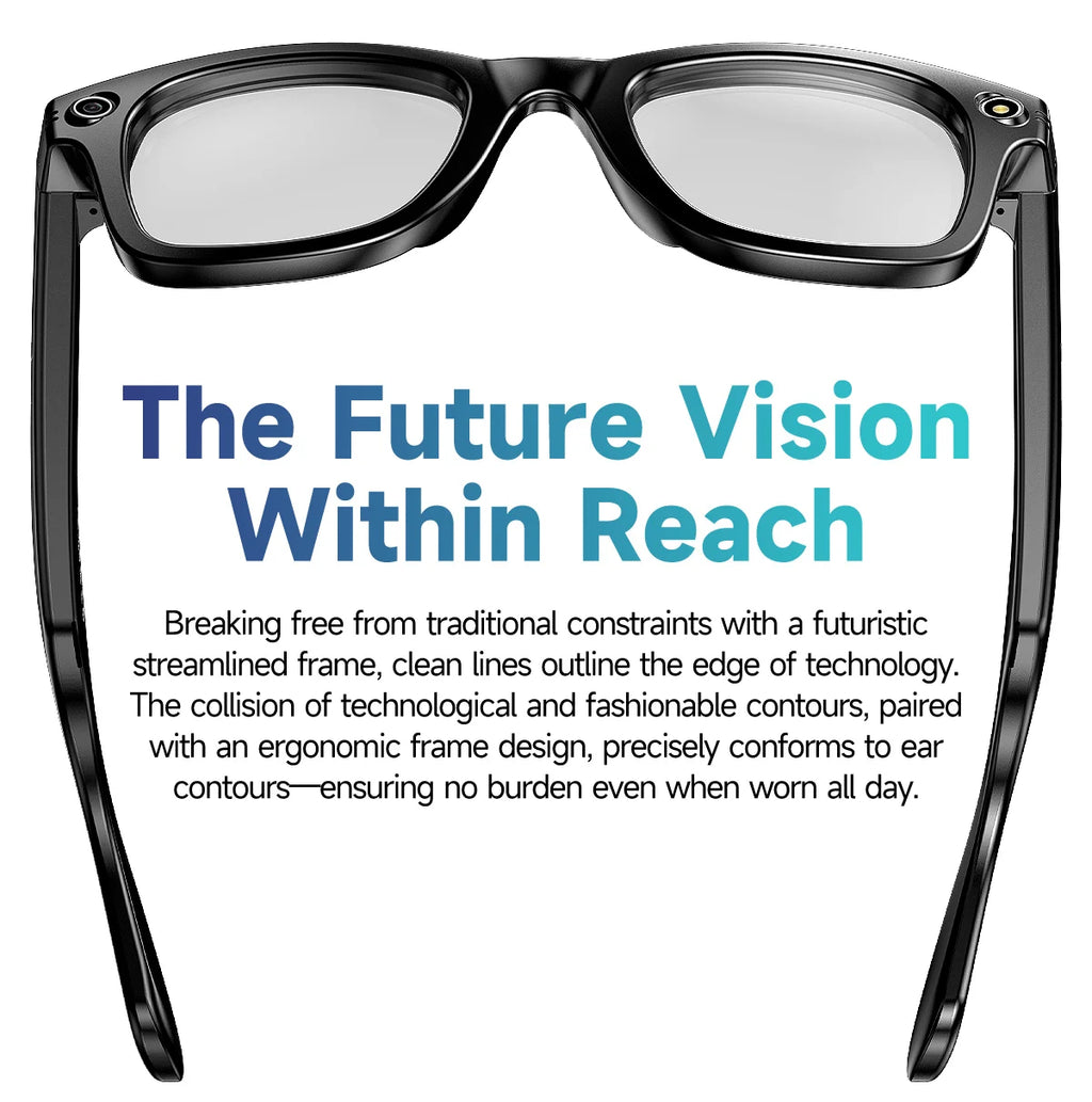 Gafas inteligentes para hombre 2026 con cámara de 8 MP, WiFi, Bluetooth, control táctil, resistencia al agua IP67, traducción con IA, cancelación de ruido y gafas con IA para mujer y hombre.