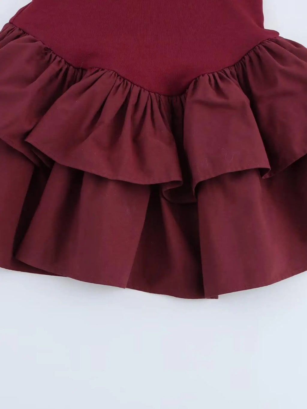 Vestido de mujer liso con volantes escalonados, corte A, elegante, cuello redondo, ajustado, minivestido, otoño, manga larga, sencillo, estilo boho.