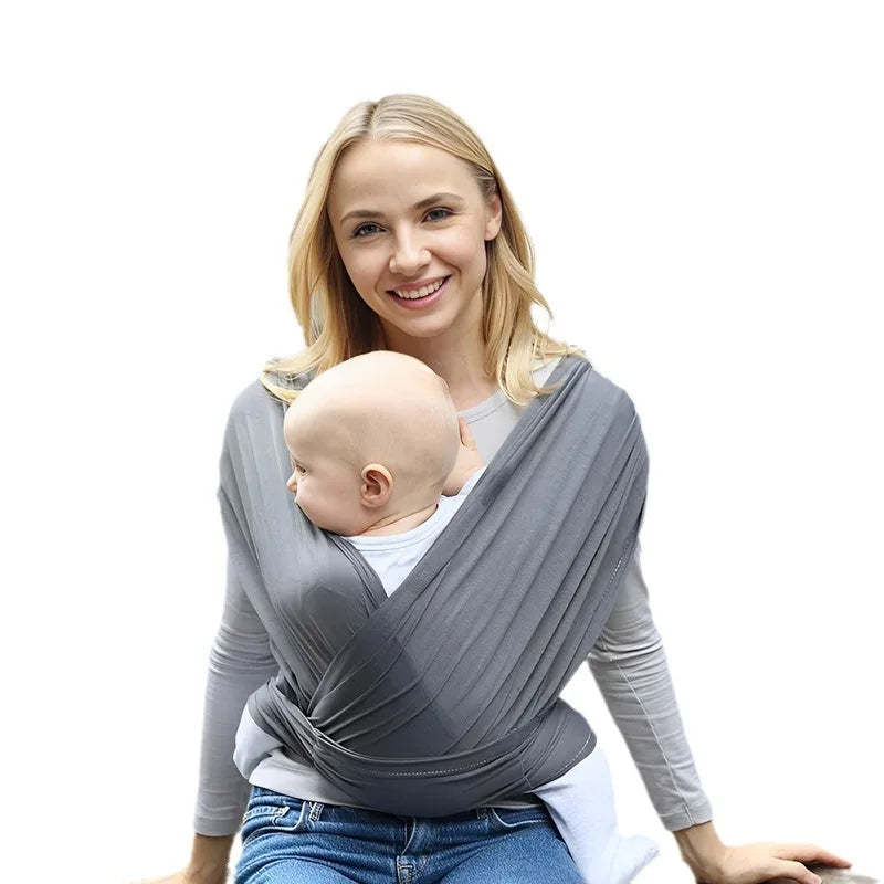 Mochila portabebés ergonómica para recién nacidos con correas tipo mochila, ideal para la crianza al aire libre, con soporte en forma de X y cómoda.