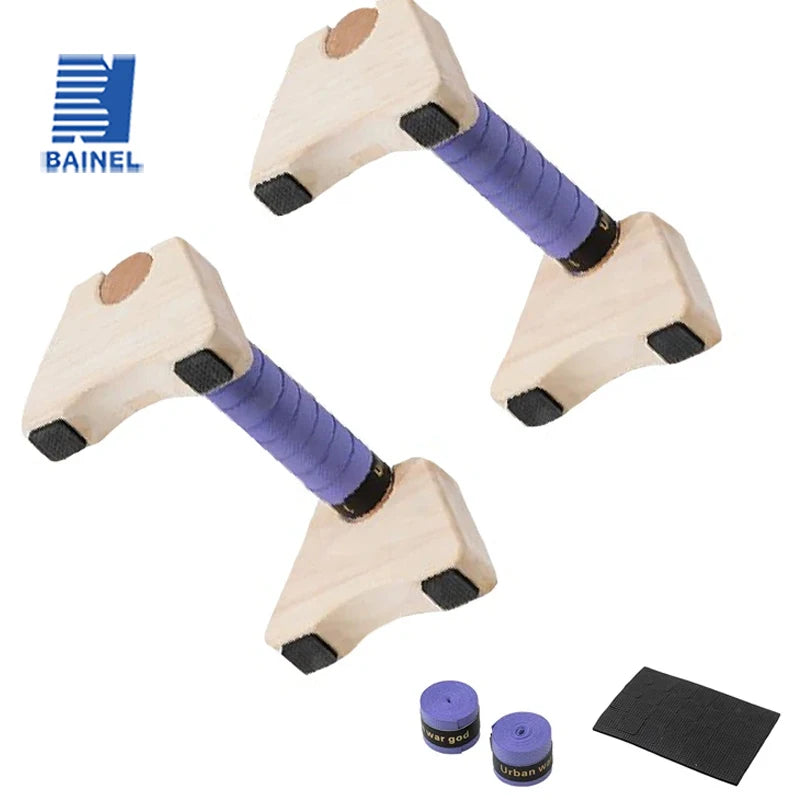 1 par de soportes de madera para barras de flexiones, barra de flexiones para gimnasio, tabla de ejercicios de fitness, entrenamiento de culturismo, barra paralela para parada de manos
