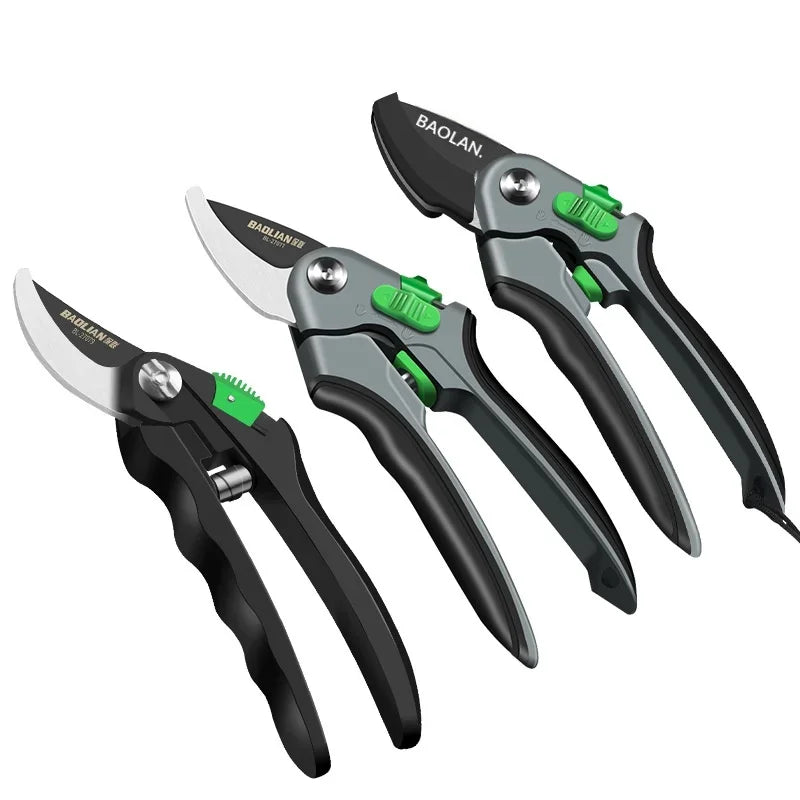 Juego de herramientas de poda para jardín: tijeras de podar, podadoras, tijeras de poda para arbustos, tijeras de poda para ramas, tijeras de poda para huertos y horticultura.