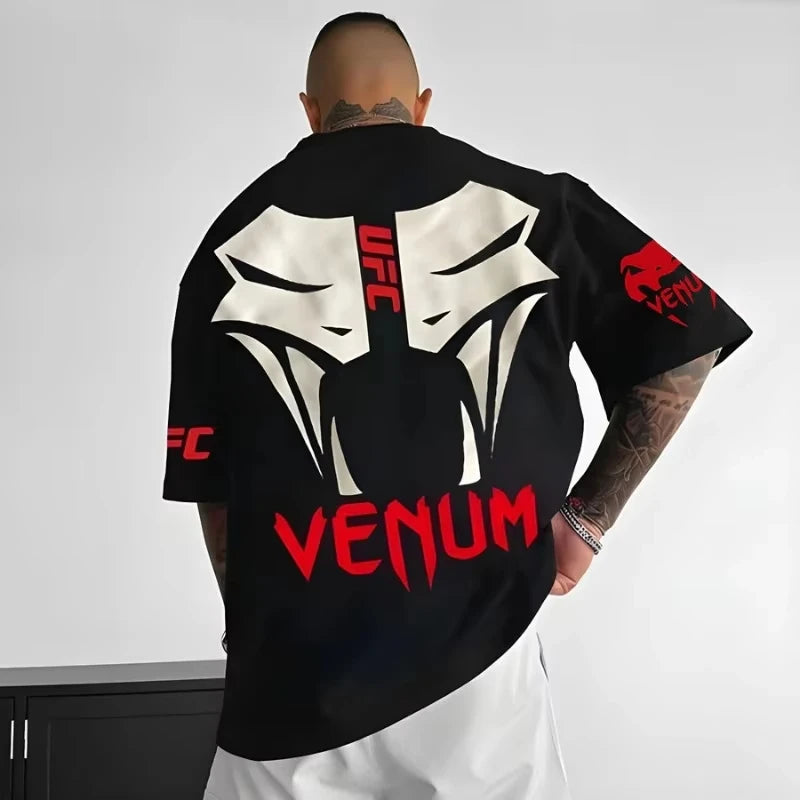 Camiseta de manga corta con cuello redondo para gimnasio.