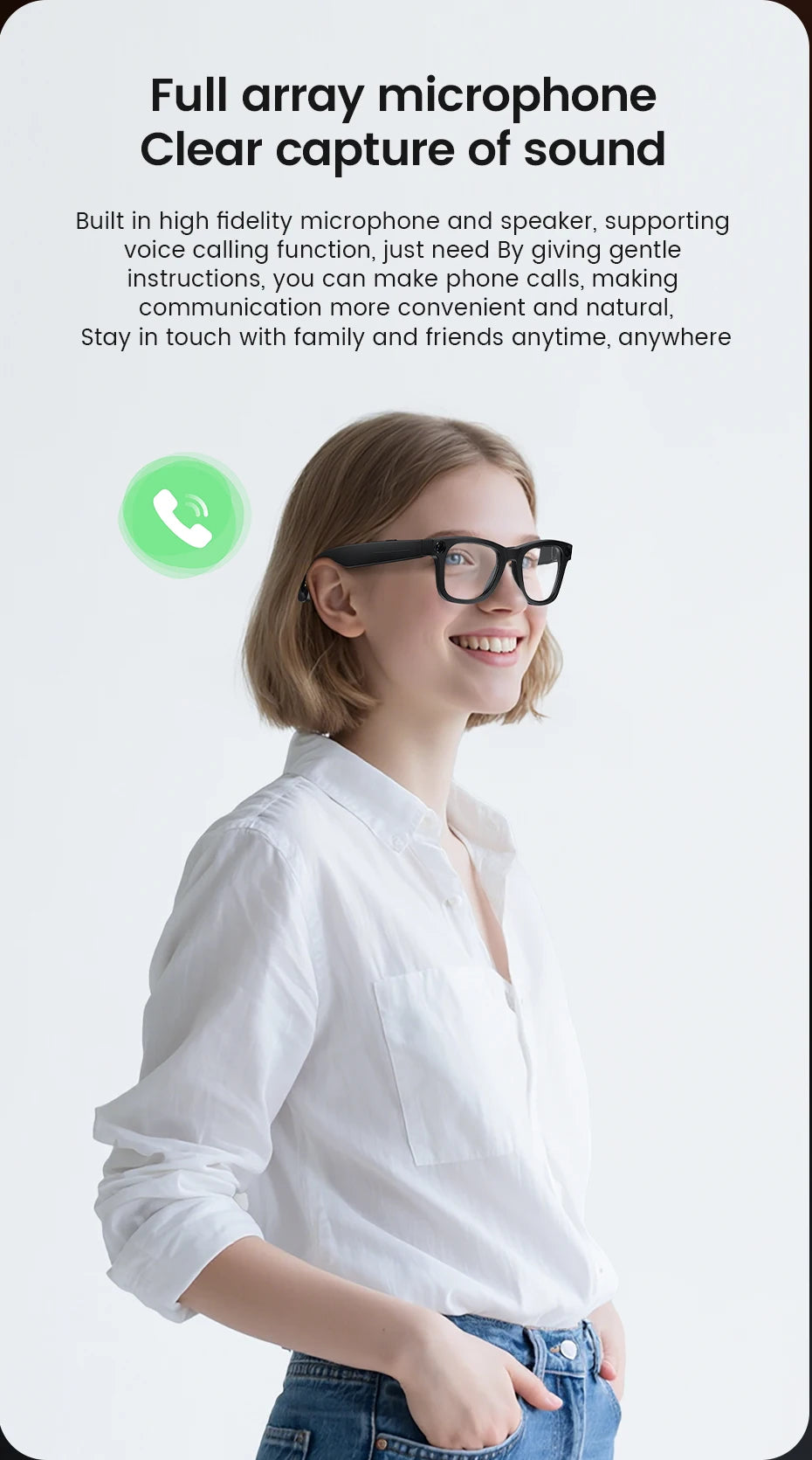 Gafas inteligentes 2026 800W HD Foto Video Grabación IA Traducción Lentes fotocromáticas táctiles Llamadas Bluetooth Música Gafas multifunción
