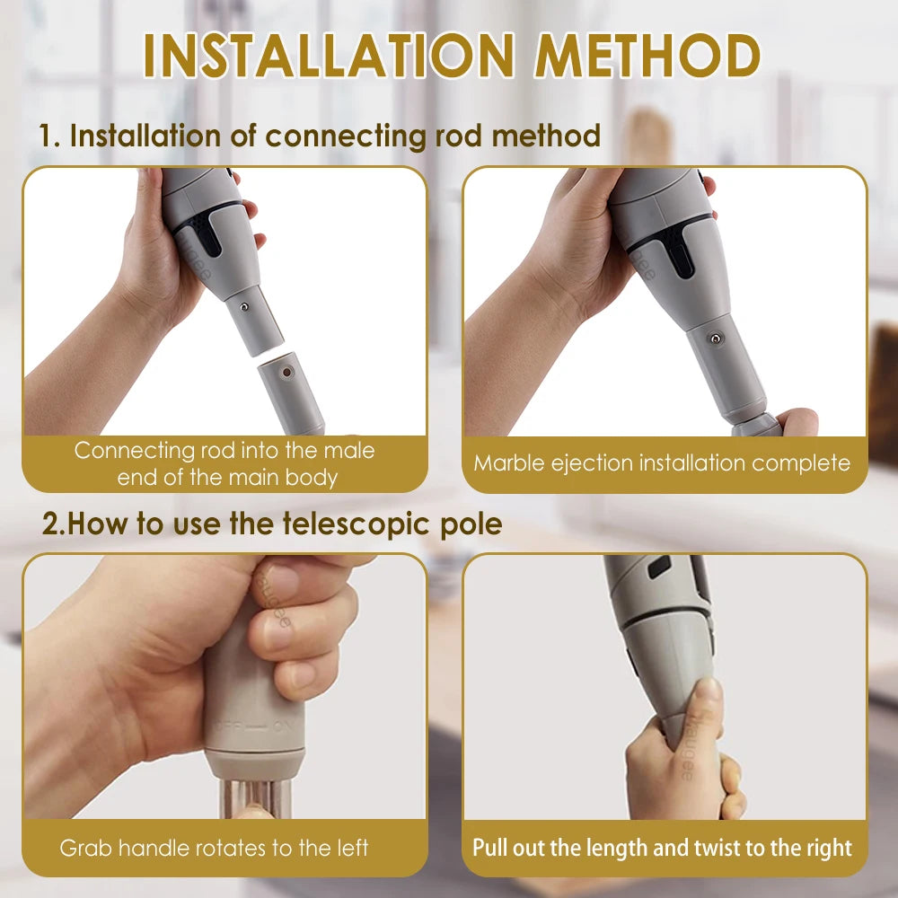 Cepillo eléctrico de limpieza para baño 10 en 1 multifuncional, inalámbrico.