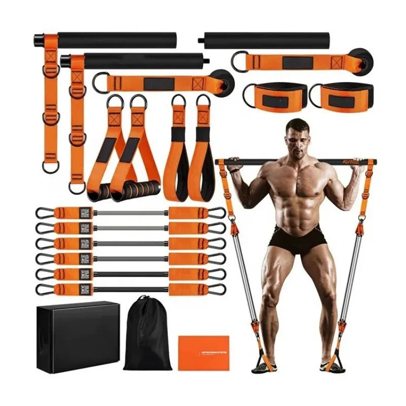 Juego de Pilates con Bandas de Resistencia (ALL-IN-ONE STRENGTH TRAINING KIT)