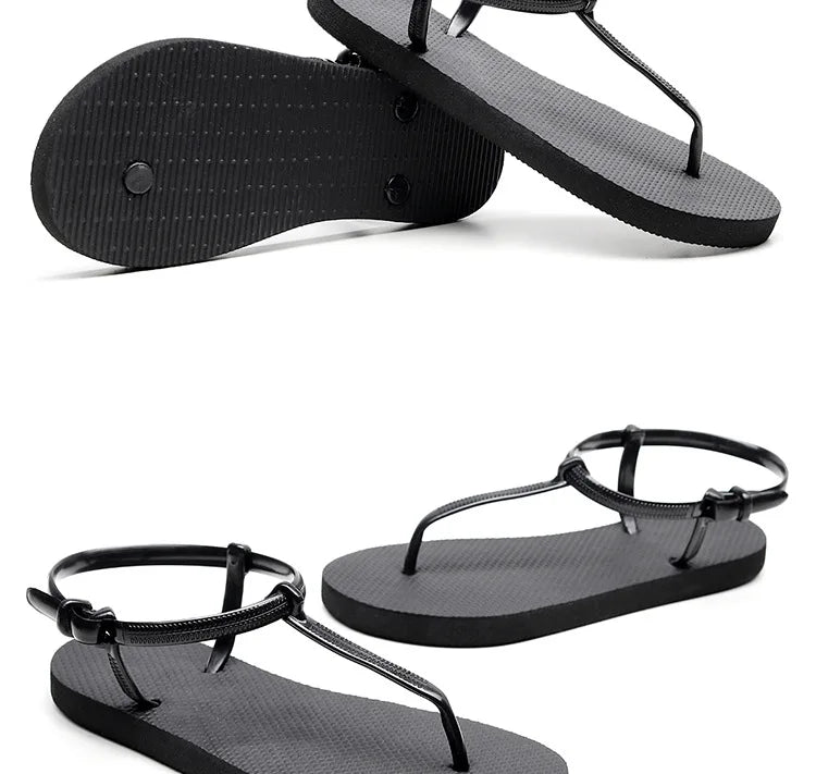 Chanclas Zapatos para mujer Sandalias Verano 2024 Pantuflas Sandalias planas Sandalias planas de lujo para mujer Chanclas romanas Sandalias Sandalias deslizantes