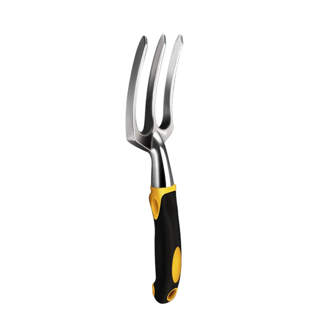 Paleta de mano, rastrillo, cultivador, herramientas para desherbar con mango ergonómico, herramienta para jardinería, césped, terrenos agrícolas, trasplantes y bonsáis.