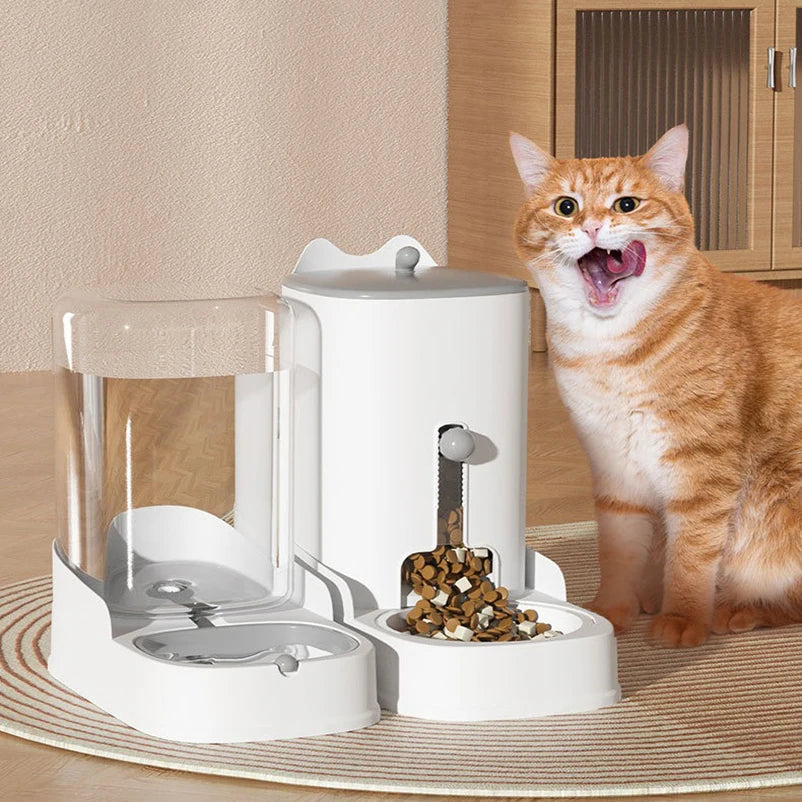 Nuevo dispensador automático de agua y comida para gatos de gran capacidad, bebedero para perros y gatos, comedero para perros y mascotas.