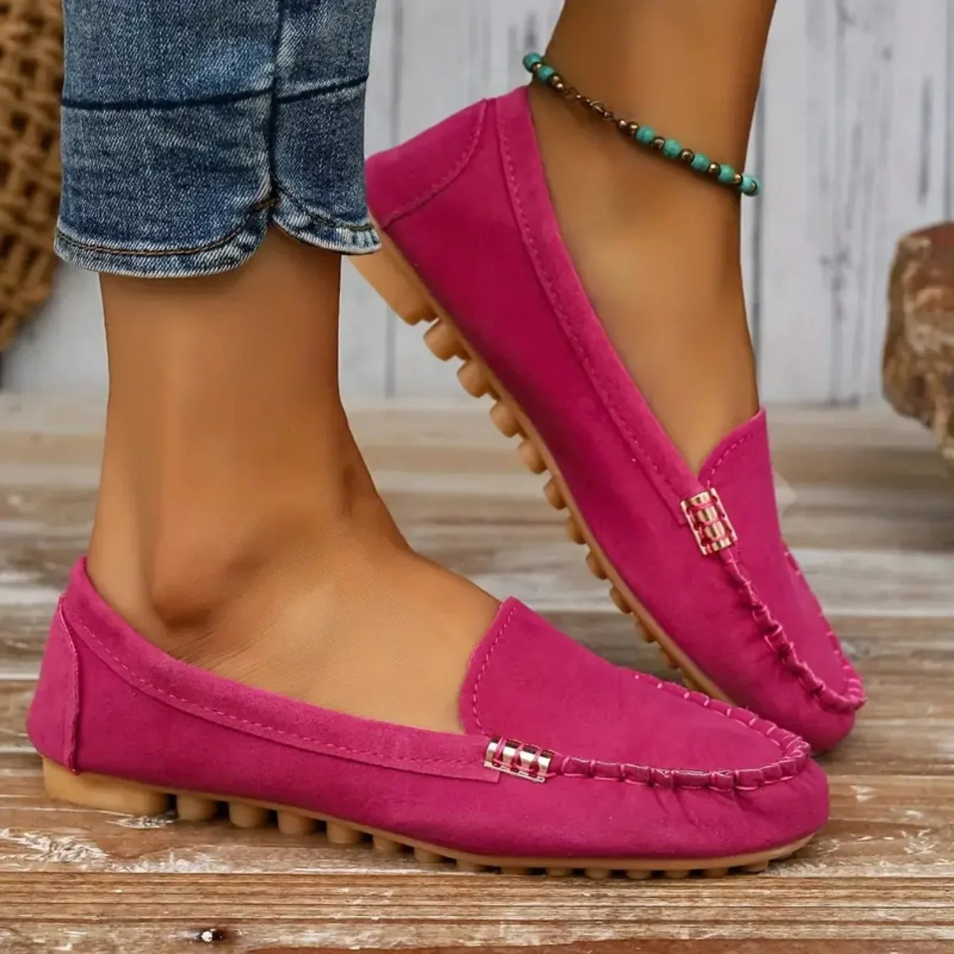 Zapatos planos para mujer, nuevos, casuales, ligeros, tipo mocasín, modernos, versátiles y cómodos, estilo Mary Jane para mujer.