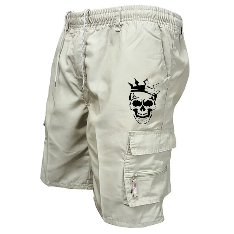 Nuevos pantalones cortos casuales de moda para hombre con múltiples bolsillos, pantalones holgados de fitness, pantalones cortos tácticos de camuflaje.