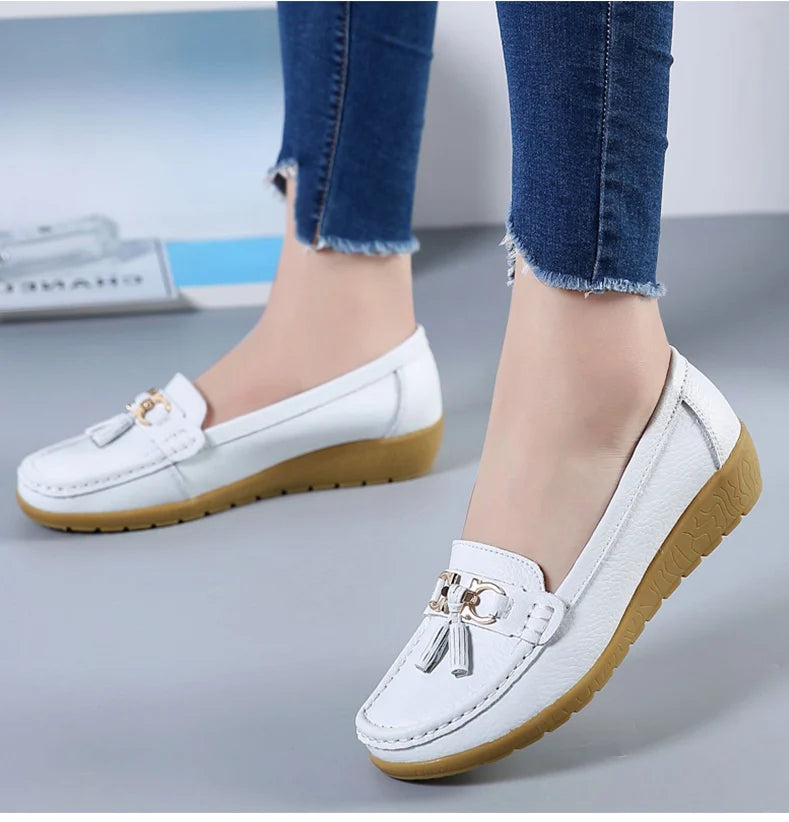 Zapatos de mujer sin cordones, mocasines para bailarinas, zapatillas casuales para mujer, zapatos planos para mujer, zapatos casuale