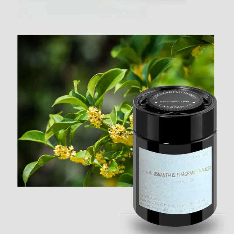 Perfume sólido en bálsamo para coche con aromaterapia, con fragmentos de la nueva fragancia de larga duración.