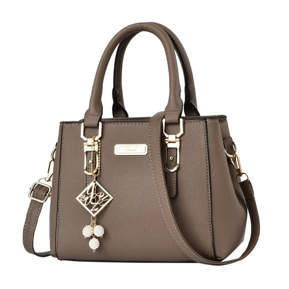 Bolsos de mano de gran capacidad, bolsos de mujer, bolsos de hombro para mujer, bolso bandolera informal de cuero