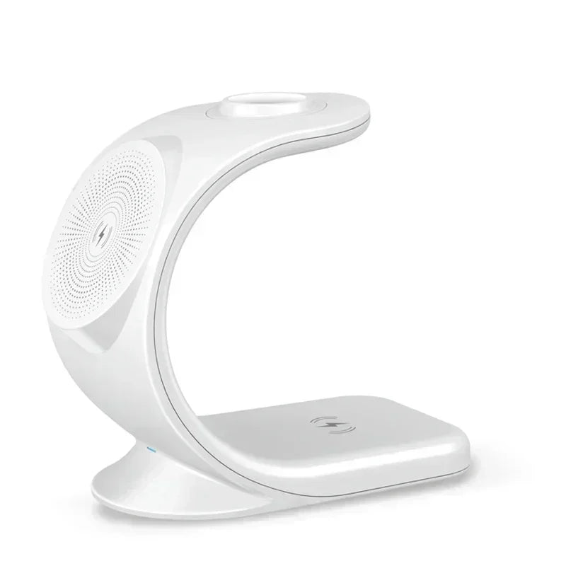 Cargador inalámbrico magnético 3 en 1, estación de carga rápida para MagSafe iPhone 16~12 Pro Max iWatch 10/9/8/7/6/5/4/3/2 SE AirPods Pro