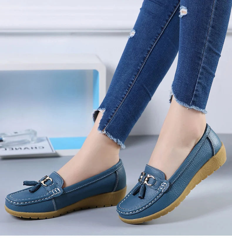 Zapatos de mujer sin cordones, mocasines para bailarinas, zapatillas casuales para mujer, zapatos planos para mujer, zapatos casuale