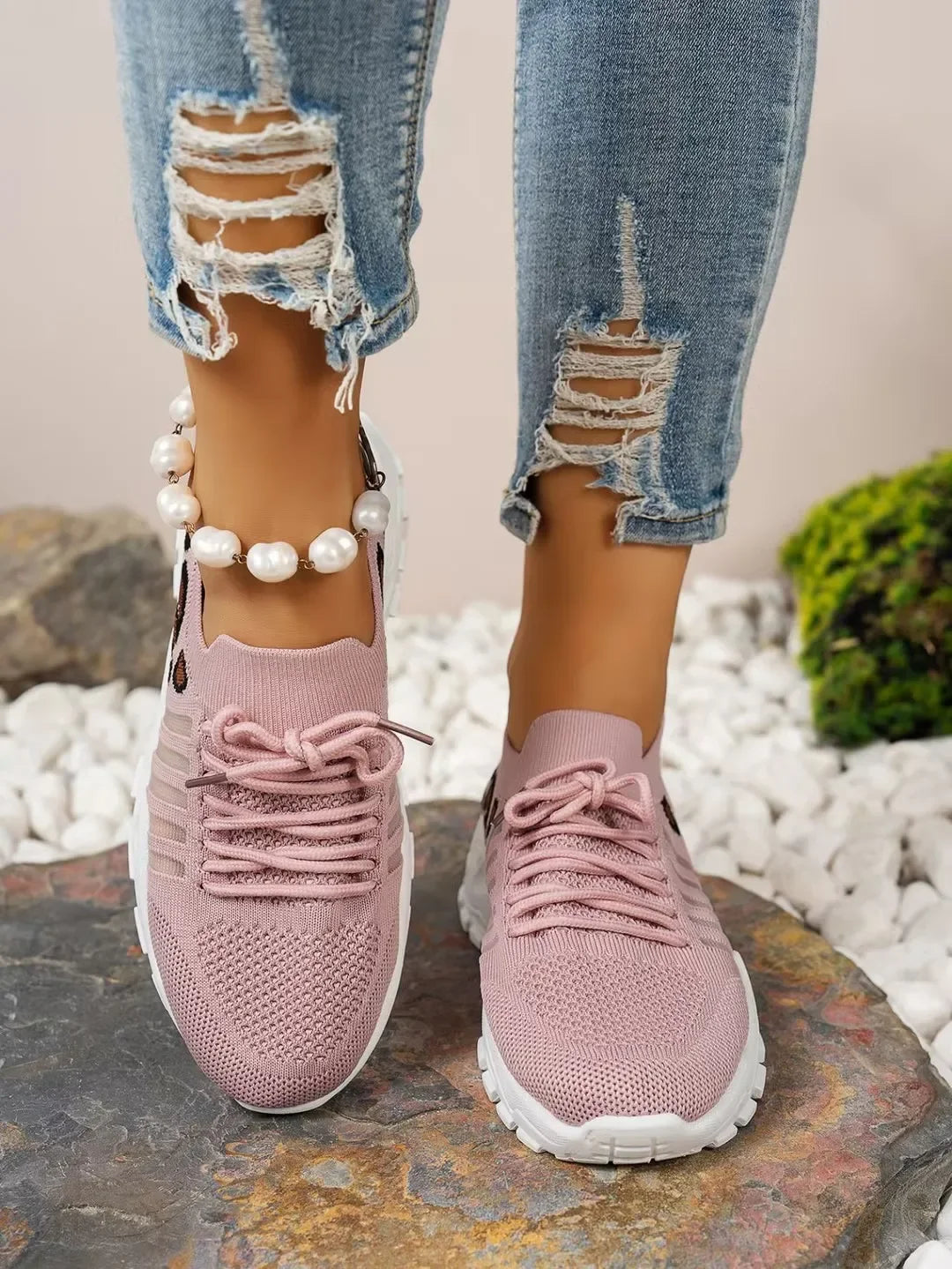 Zapatillas casuales para mujer 2025 Ligeras y transpirables Zapatillas casuales para mujer Zapatillas gruesas para mujer Tenis Feminino Basket Femme