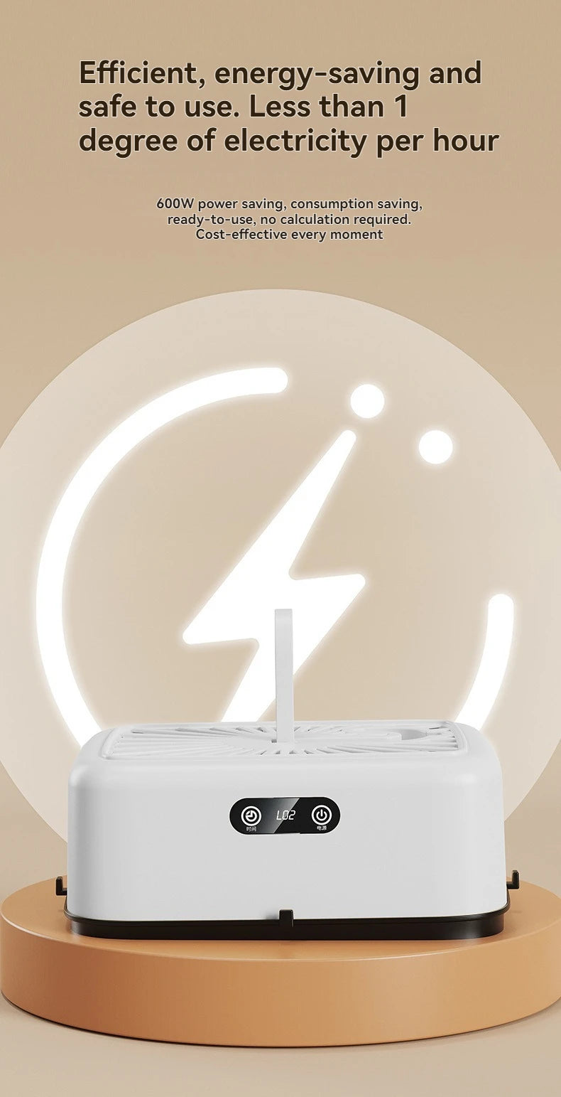 Mini secadora multifuncional eléctrica, secadora de ropa portátil, compacta y plegable con bolsa para secadora y ajuste de tiempo.