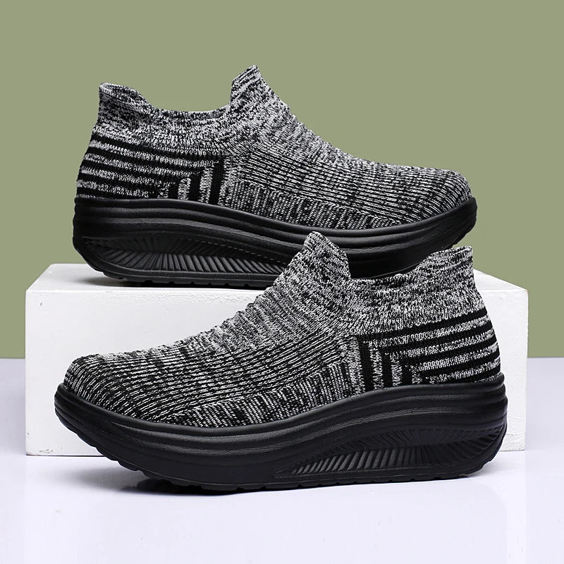 Zapatos para mujer Primavera Otoño Transpirables Moda Zapatillas Plataforma Zapatillas Casuales para Mujer Zapatos Mocasines Caminar Zapatos De Mujer