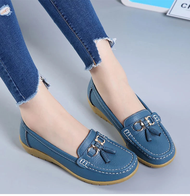 Zapatos de mujer sin cordones, mocasines para bailarinas, zapatillas casuales para mujer, zapatos planos para mujer, zapatos casuale