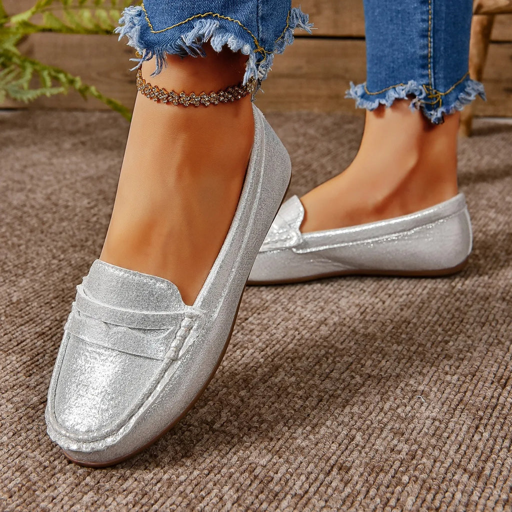 Zapatos planos para mujer, cómodos, ligeros, a la moda, mocasines, ideales para primavera y otoño, zapatillas casuales de suela fina, zapatos para exteriores para mujer.