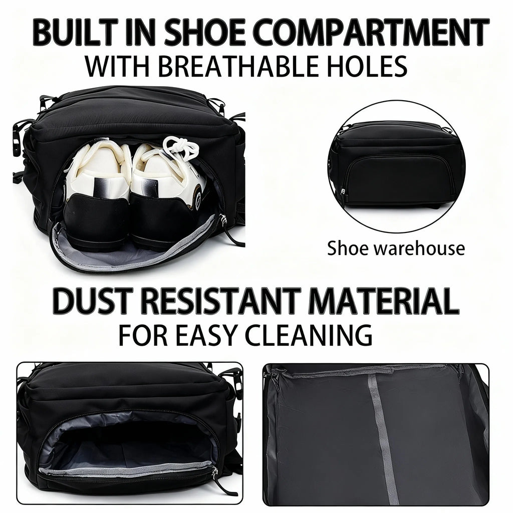 Mochila cómoda para todo el día: elegante, ligera, con múltiples bolsillos y correa ajustable para ir al trabajo o para actividades al aire libre.
