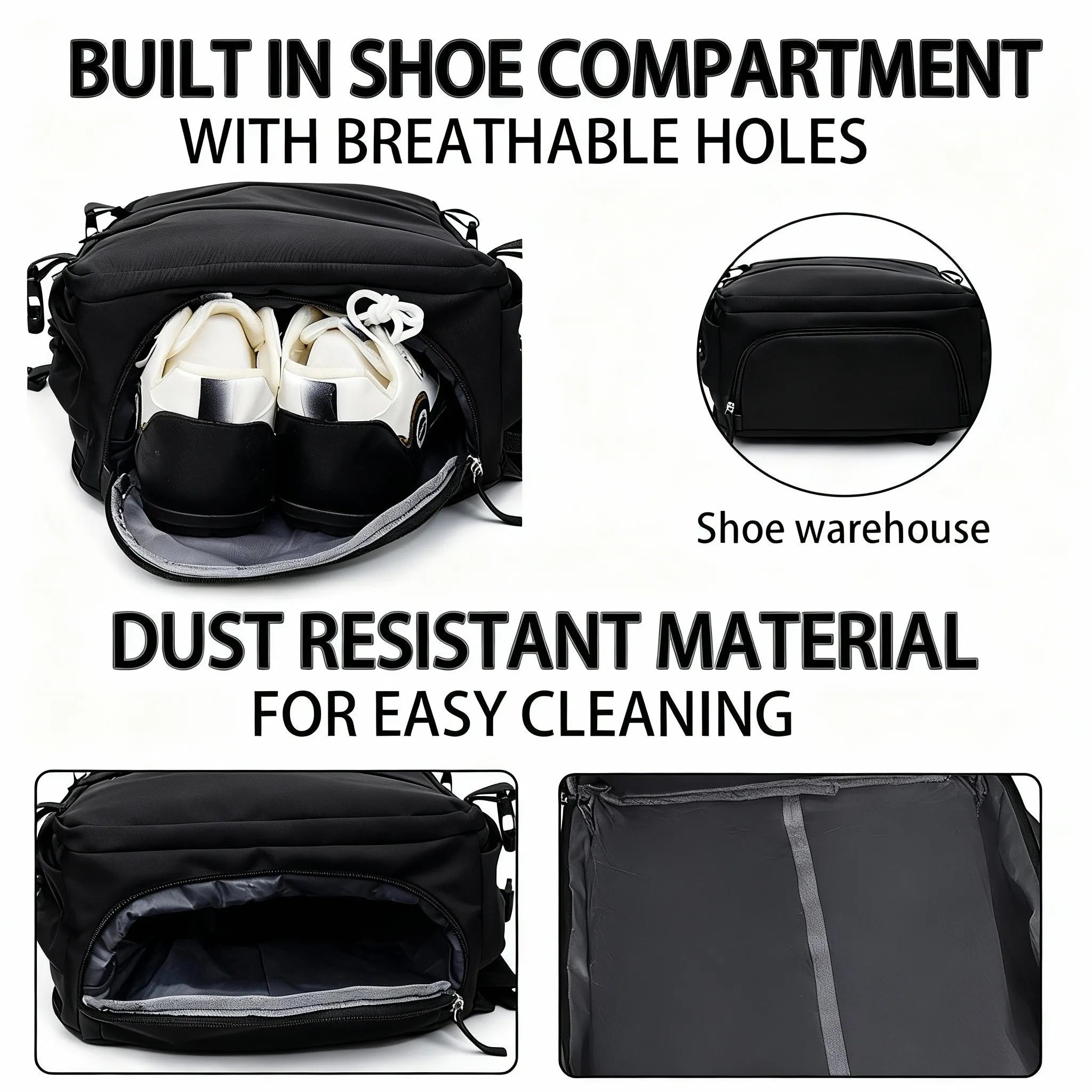 Mochila cómoda para todo el día: elegante, ligera, con múltiples bolsillos y correa ajustable para ir al trabajo o para actividades al aire libre.