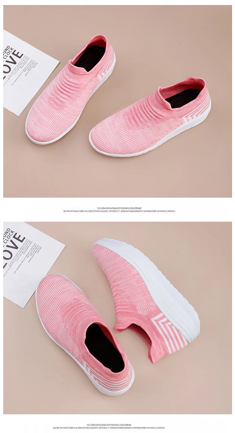 Zapatos para mujer Primavera Otoño Transpirables Moda Zapatillas Plataforma Zapatillas Casuales para Mujer Zapatos Mocasines Caminar Zapatos De Mujer