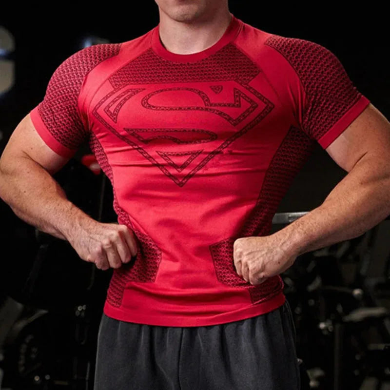 Camiseta deportiva de secado rápido y alta elasticidad para hombre