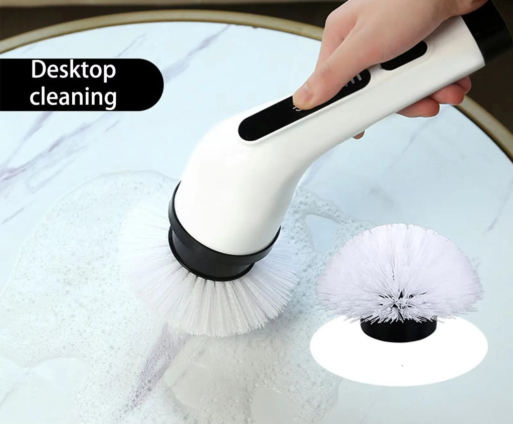 Cepillo de limpieza eléctrico 9 en 1 de 2000 mAh, herramienta de limpieza para cocina y baño.