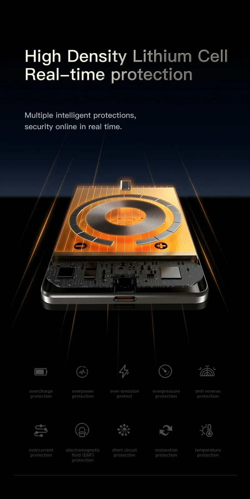 Xiaomi Metal Magnetic Power Bank Super Fast Charging Compact Portable Mini Ultra-Thin Wireless Power Bank with Large Capacity
