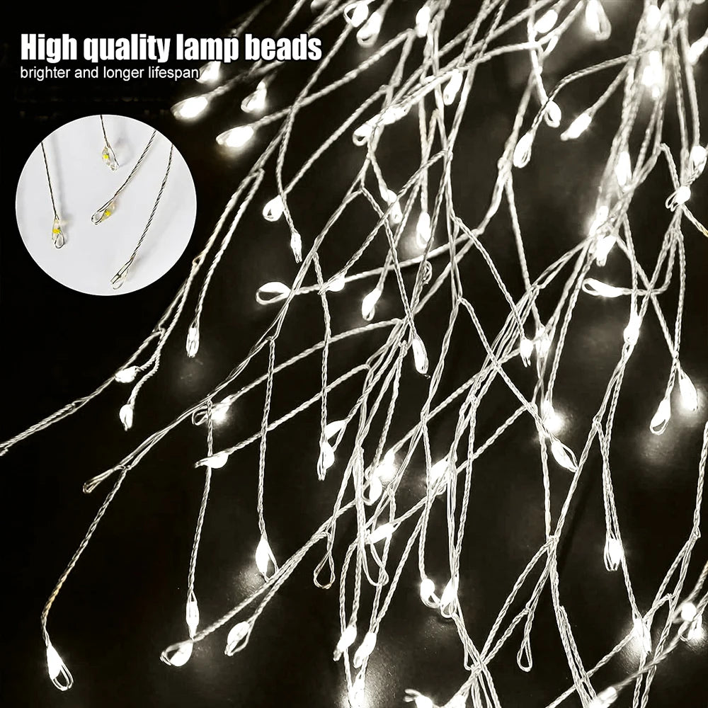 Luces solares para jardín, impermeables, con forma de petardos, ideales para patio, camino, césped, fiestas y decoración de camping.