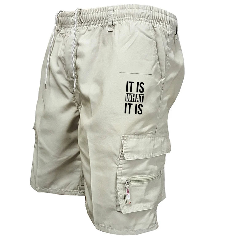 Pantalones cortos tácticos de camuflaje para hombre, de verano, con bolsillos cargo, estilo militar, informales, para senderismo, pesca y viajes.