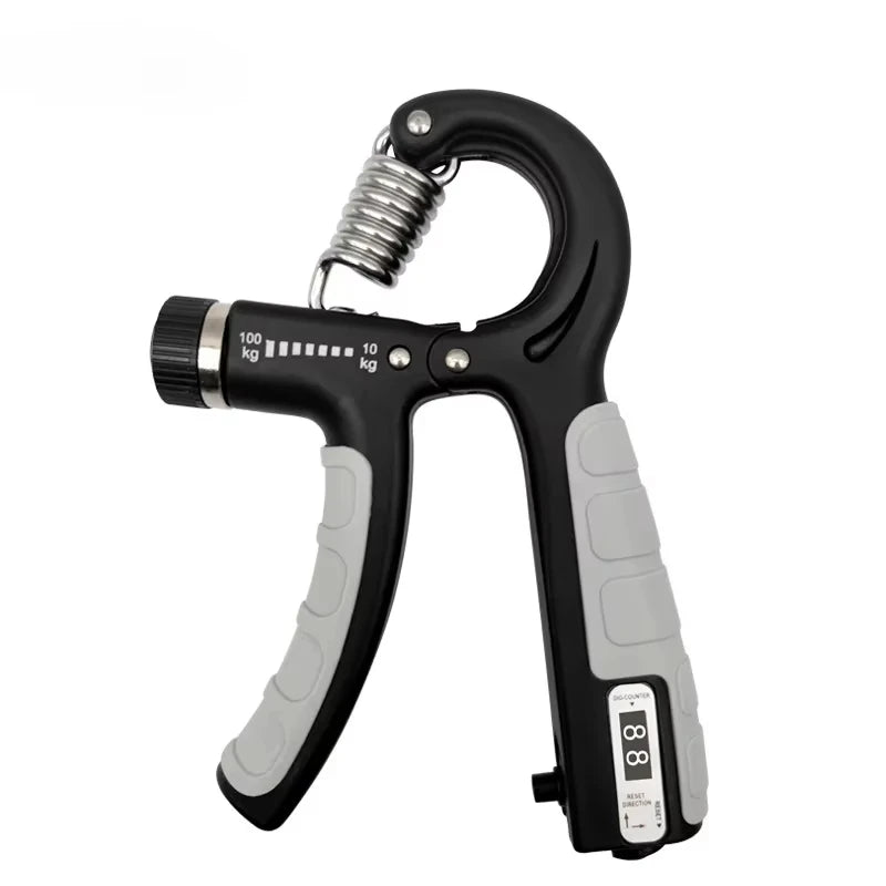 Fortalecedor de agarre manual ajustable de 10 a 100 kg, entrenador de agarre manual con contrapeso, ejercitador de muñeca, antebrazo y mano para el desarrollo muscular.