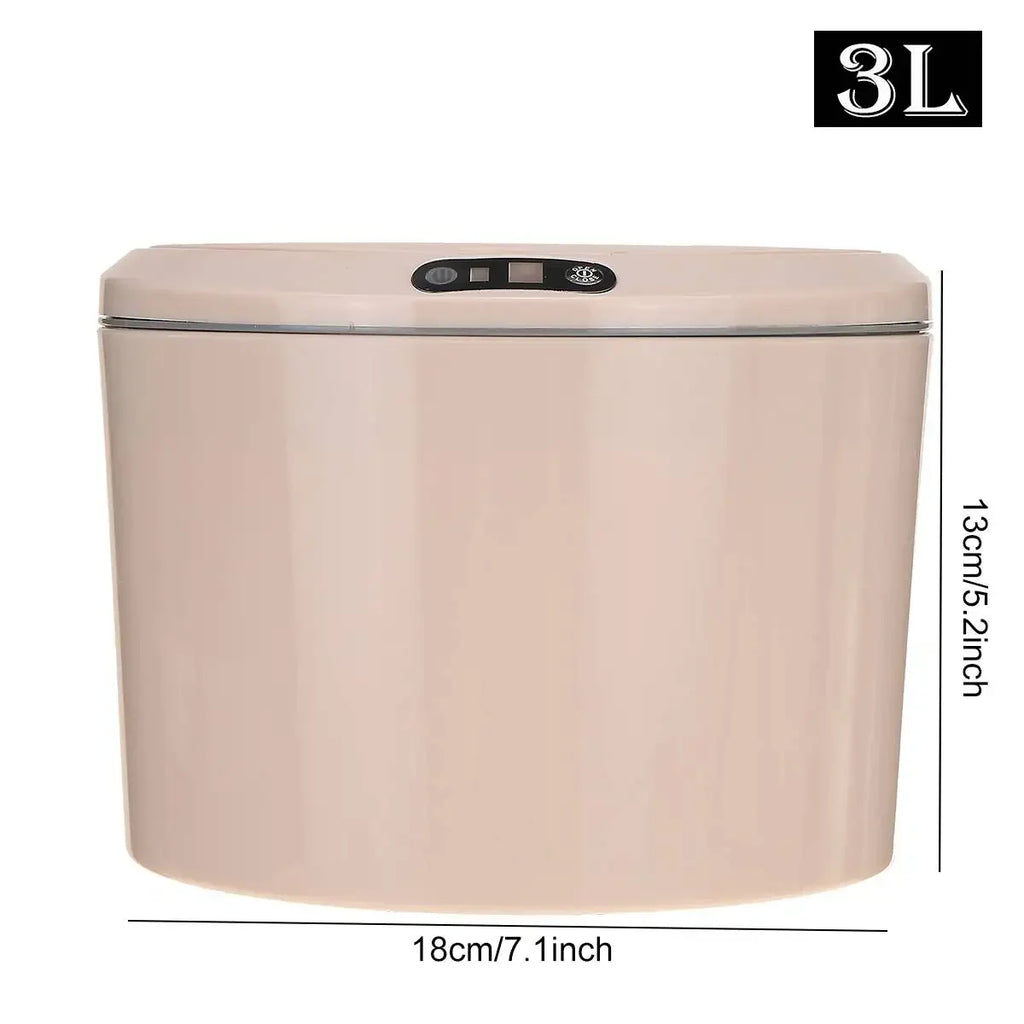 Cubo de basura inteligente de 3/5 L para coche, con tapa automática con sensor, eléctrico y con cubierta. Ideal para organizar el hogar, la cocina y la sala de estar.
