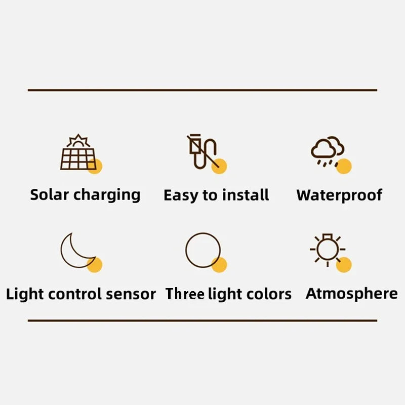 Luces solares LED para jardín, potentes y brillantes, para exteriores, con luz solar directa, IP65, lámpara de pared impermeable para patio, jardín, balcón y valla.