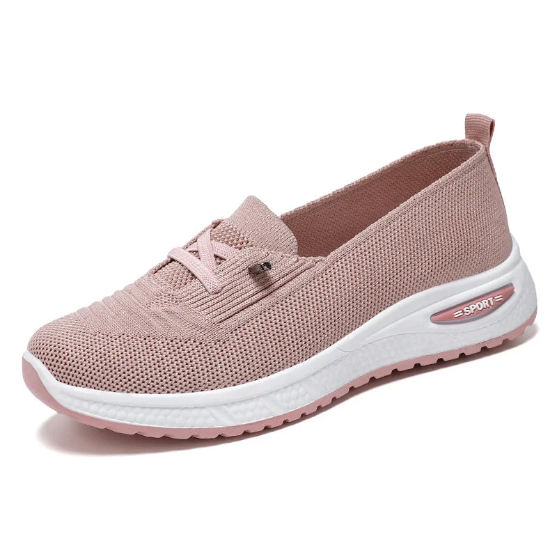 Zapatillas deportivas casuales para mujer 2025, transpirables, de malla, con suela gruesa. Precio asequible. Envío gratuito